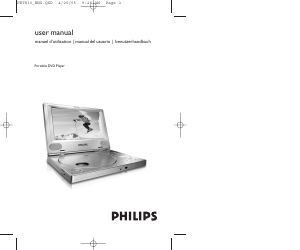 Manual de uso Philips PET810 Reproductor DVD