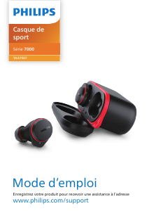 Mode d’emploi Philips TAA7507BK Casque