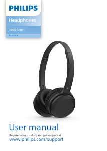 Manual Philips TAH1108BK Headphone