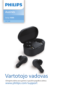 Vadovas Philips TAT1108BL Ausinės