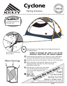 Manual Kelty Cyclone 3 Tent