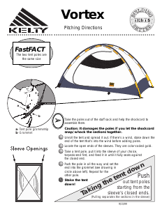 Manual Kelty Vortex 2 Tent