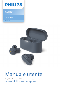 Manuale Philips TAT3508BK Cuffie