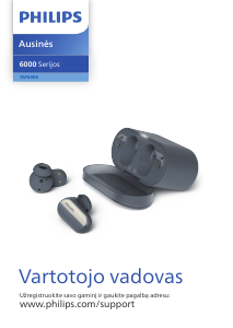 Vadovas Philips TAT6908BK Ausinės