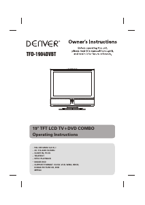 Handleiding Denver TFD-1904DVBT LCD televisie