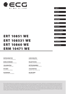Priročnik ECG ERT 10851 WE Hladilnik