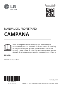 Manual de uso LG HCEZ2426S Campana extractora