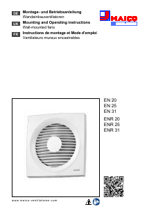 Bedienungsanleitung Maico ENR 20 Ventilator