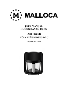 Hướng dẫn sử dụng Malloca MAF-25B Nồi chiên không dầu