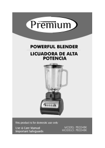 Handleiding Premium PB324BK Blender