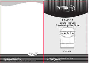 Manual de uso Premium PGS2406 Cocina