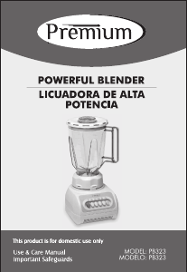 Handleiding Premium PB323 Blender