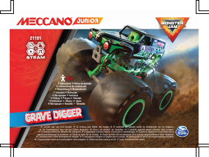 Manual Meccano set 21101 STEM Grave Digger