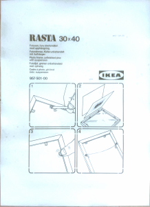 Bedienungsanleitung IKEA RASTA Bilderrahmen