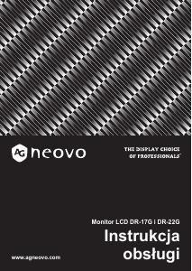 Instrukcja AG Neovo DR-17G Monitor LCD