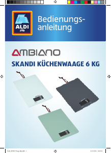 Bedienungsanleitung Ambiano GT-KSG-16 Küchenwaage