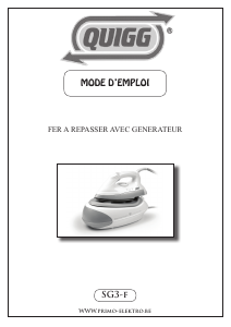 Mode d’emploi Quigg SG3-f Fer à repasser