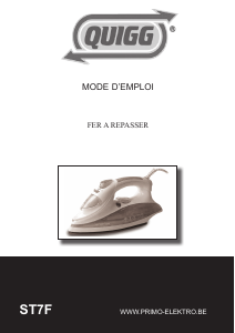 Mode d’emploi Quigg ST7F Fer à repasser