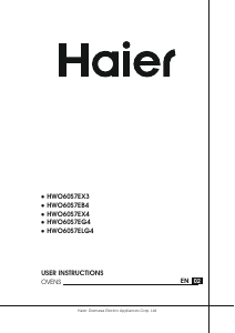 Manual Haier HWO60S7EX4 Oven