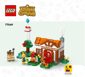 Manual Lego set 77049 Animal Crossing Isabelles house visit