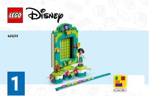 Kullanım kılavuzu Lego set 43239 Disney Mirabelin Fotoğraf Çerçevesi ve Takı Kutusu