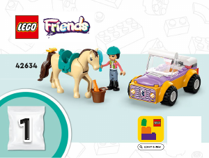Mode d’emploi Lego set 42634 Friends La remorque du cheval et du poney