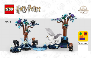 Használati útmutató Lego set 76432 Harry Potter A Tiltott Rengeteg: Varázslatos lények