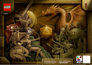 Mode d’emploi Lego set 21348 Ideas Dungeons & Dragons : l’histoire du dragon rouge