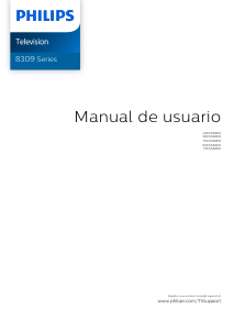 Manual de uso Philips 65PUS8309 Televisor de LED