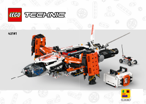 Manuál Lego set 42181 Technic VTOL Vesmírná loď na přepravu těžkého nákladu LT81