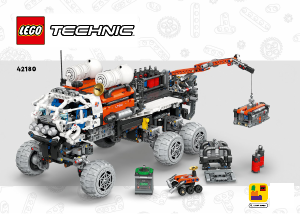 Bruksanvisning Lego set 42180 Technic Rover för utforskning på Mars