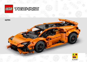 Käyttöohje Lego set 42196 Technic Lamborghini Huracán Tecnica – oranssi