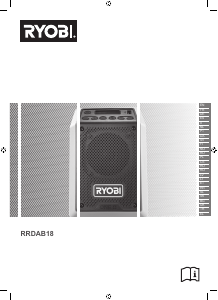 Manual Ryobi RRDAB18-0 Rádio
