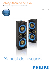 Manual de uso Philips NTRX700SB Altavoz