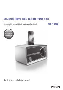 Vadovas Philips ORD2100B Garsiakalbio dokas