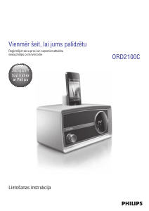 Rokasgrāmata Philips ORD2100C Skaļruņa dokstacija