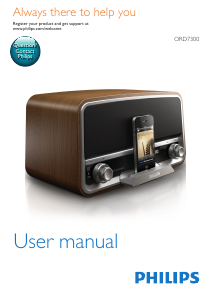 Manual Philips ORD7300 Speaker Dock