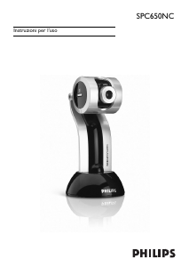 Manuale Philips SPC650NC Webcam