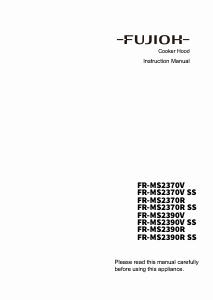 Manual Fujioh FR-MS2370V Cooker Hood