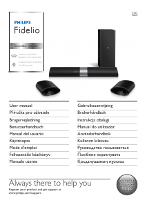 Instrukcja Philips B5 Fidelio Zestaw kina domowego