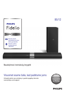 Vadovas Philips B5 Fidelio Namų kino sistema