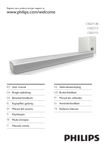 Manual de uso Philips CSS2113 Sistema de home cinema
