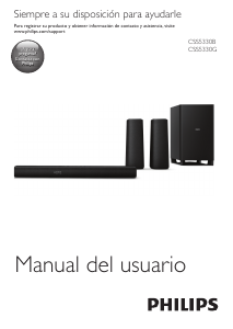 Manual de uso Philips CSS5330B Sistema de home cinema