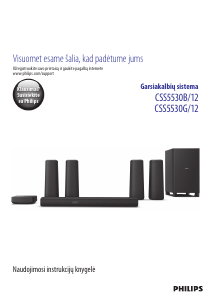 Vadovas Philips CSS5530B Namų kino sistema