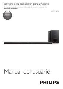 Manual de uso Philips HTL5160B Sistema de home cinema