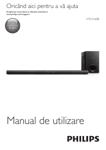 Manual Philips HTL5160B Sistemul home cinema