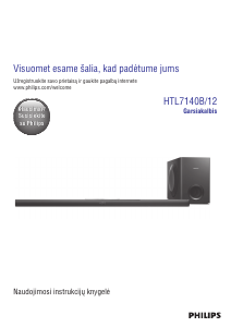 Vadovas Philips HTL7140B Namų kino sistema