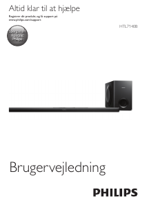 Brugsanvisning Philips HTL7140B Hjemmebiosystem