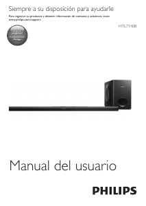 Manual de uso Philips HTL7140B Sistema de home cinema