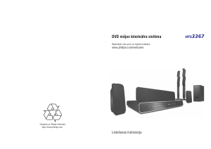 Rokasgrāmata Philips HTS3367 Mājas kinozāles sistēma